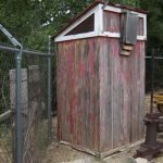 29. Railroad depot outhouse.  Used from 1896 to 1967 for the depot in Skull Valley.
