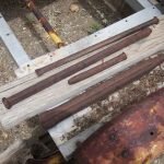 38. Drill bits and metal stakes (on #37)