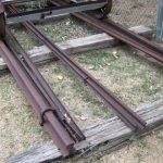 42. Railroad and mining cart rails.